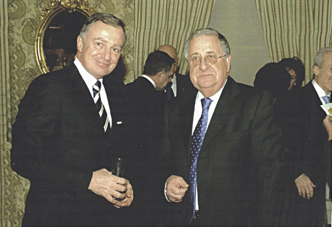 L'ammiraglio Vincenzo Martines con l'ammiraglio Paolo La Rosa, Roma, 25 gennaio 2010