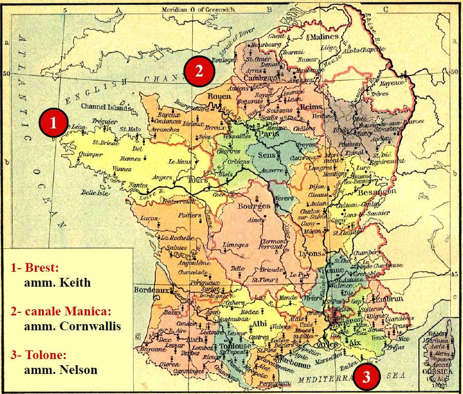 blocco dei porti francesi da parte della Marina britannica