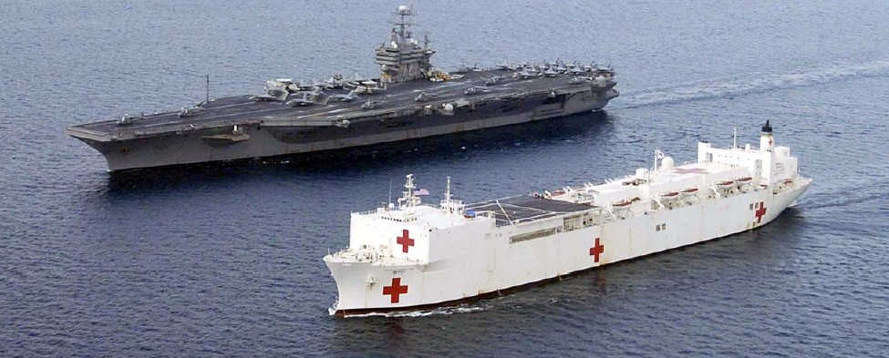 La nave ospedale americana Comfort
