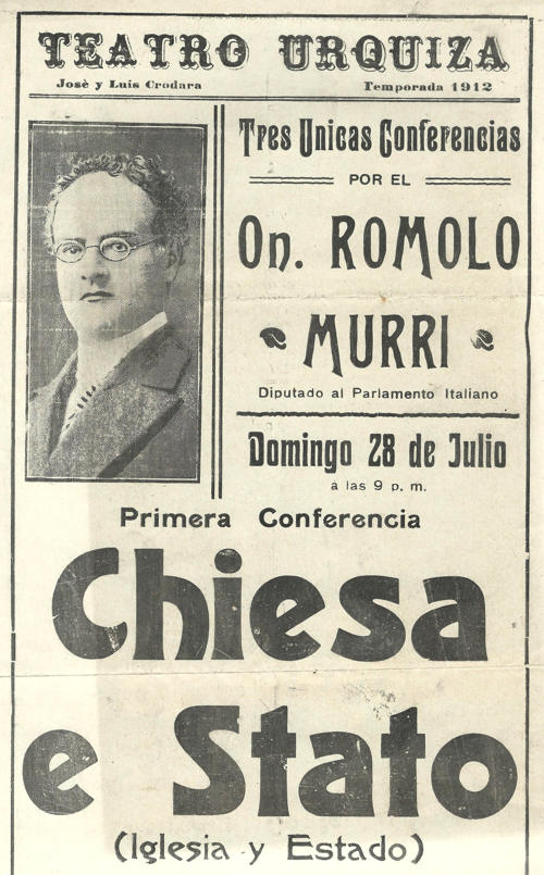 Romolo Murri - Ciclo di conferenze in Sudamerica nell'estate del 1912